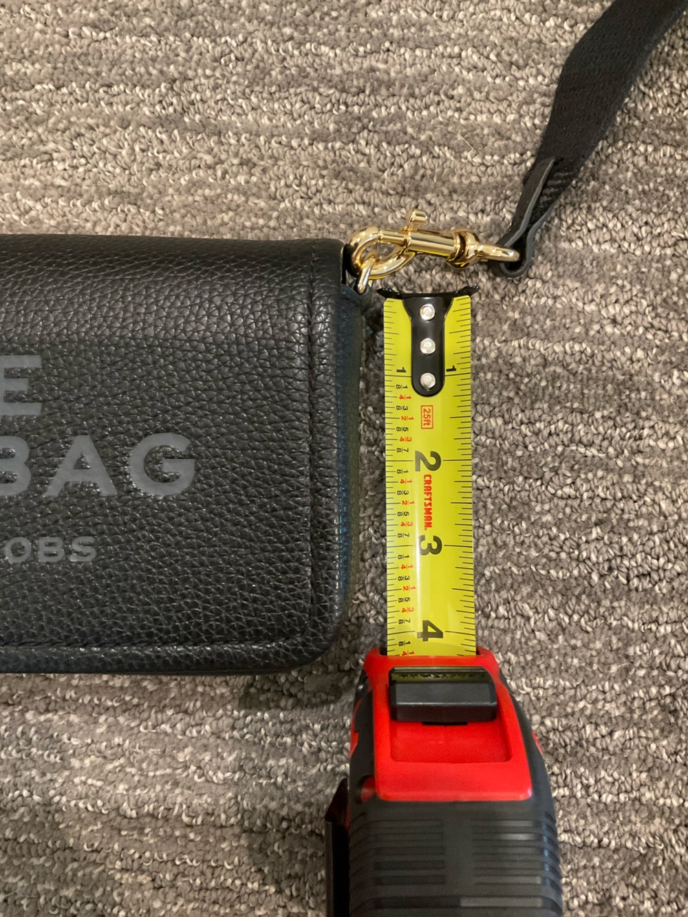 Marc Jacobs Black The Mini Bag with Gold-Tone Hardware - Picture 15 of 16